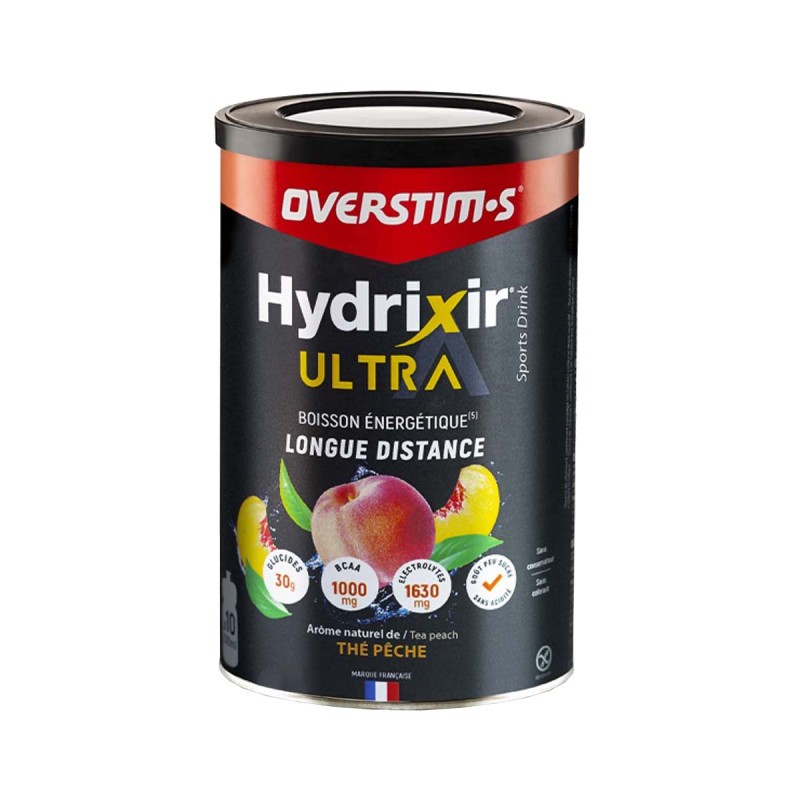 Hydrixir Ultra Thé Pêche - Boisson énergétique - Format Boite 400g