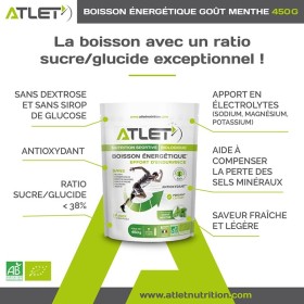 Boisson énergétique bio goût menthe - 450g