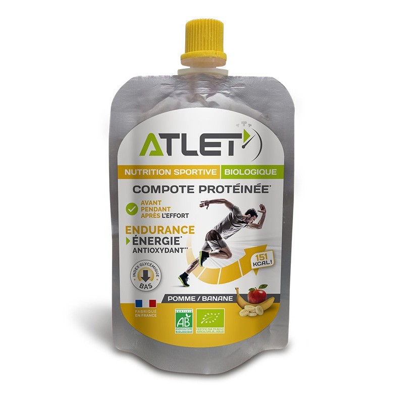 Compote protéinée bio saveur Pomme / Banane - 100g