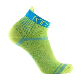 Chaussettes de course &agrave; pied Run Feel - Jaune / Turquoise