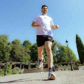 Short de Running 2 en 1 TDR Light 2026 Homme - Noir