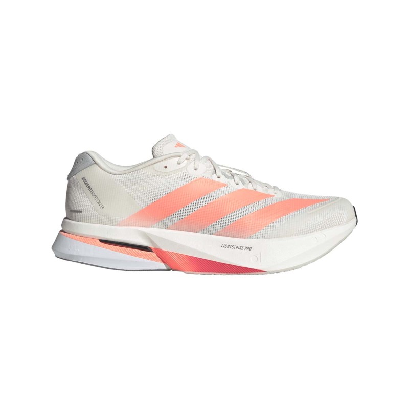 Adizero Boston 13 - Chaussure Homme - Off White / Lucid Orange / Grey