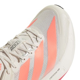 Adizero Boston 13 - Chaussure Homme - Off White / Lucid Orange / Grey