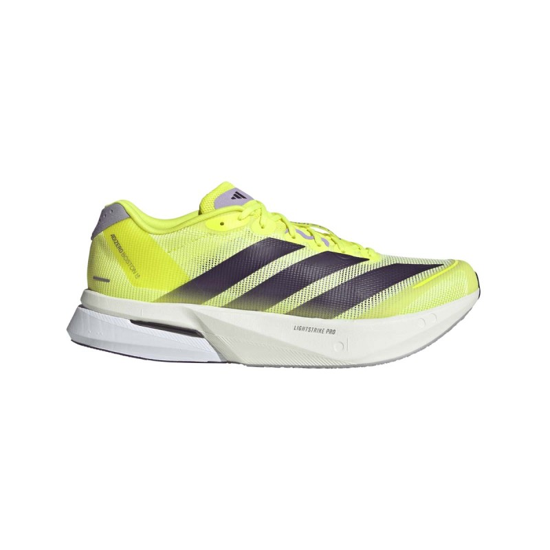 Adizero Boston 13 - Chaussure Homme - Solar Yellow / Aurora Plum / Powder Plum