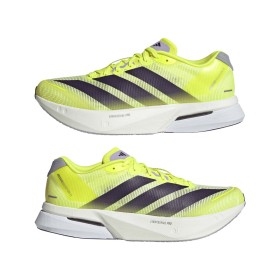 Adizero Boston 13 - Chaussure Homme - Solar Yellow / Aurora Plum / Powder Plum