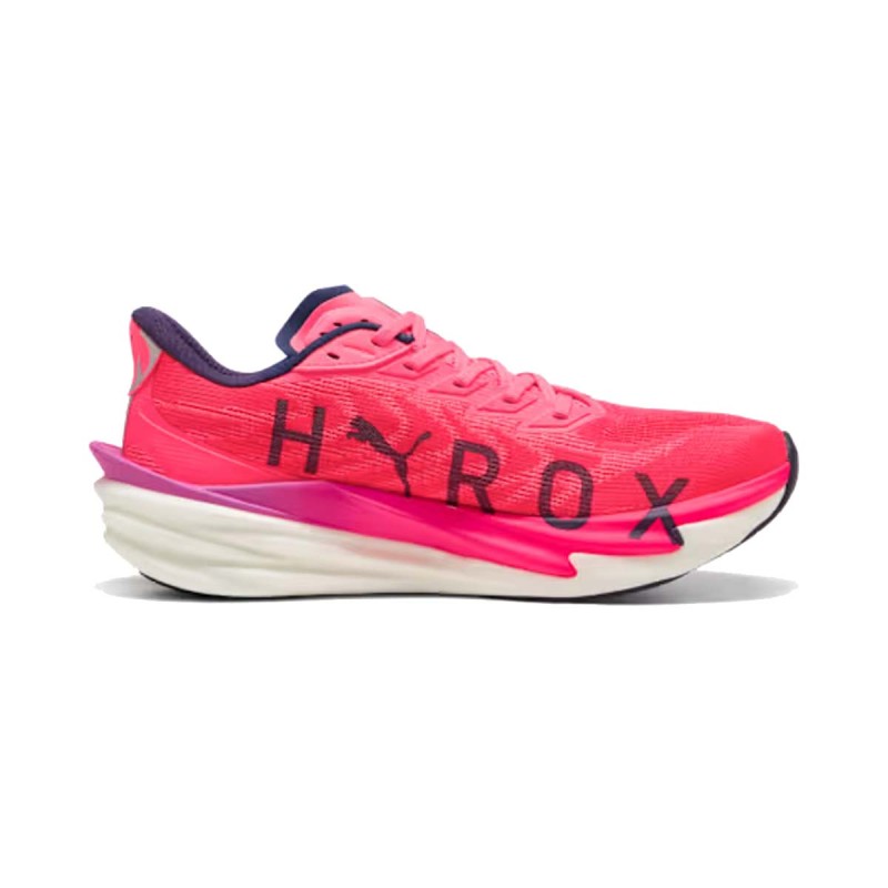 Deviate Nitro 4 Puma X Hyrox - Chaussure Hyrox Homme - Puma White / Electric Orchid / Pure Pink