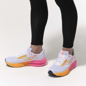 Wave Rider 29 - Chaussure Running Unisexe - White / Tang Orange / Pink Tetra