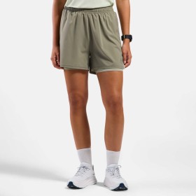 Short de running 2en1 pour Femme 4 inch Essentials 2.0 - Vetiver Agate