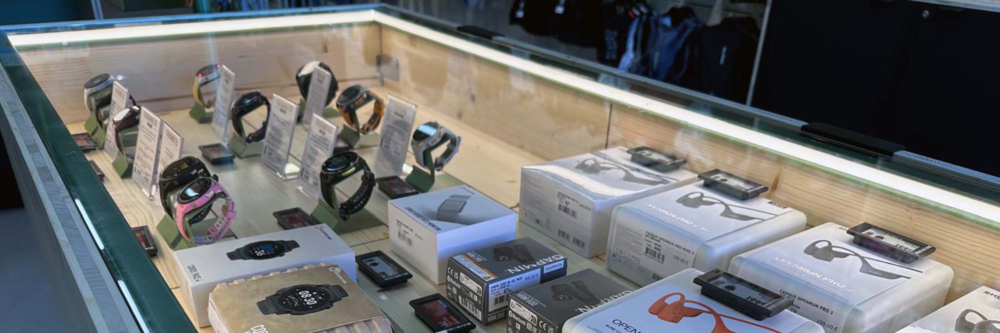 electronique running, montres et casques